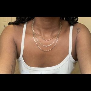 Three in 1 Fake Gold Necklace